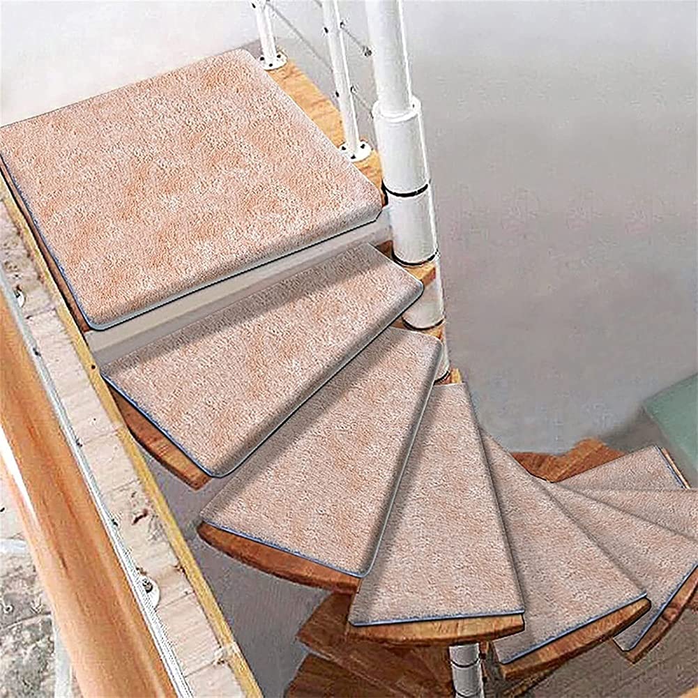 IR-Fußmatten für spiralförmigen, drehbaren Teppich, links / rechts, 1 Stück, rutschfeste IR-Pad, Trittschutz, selbstklebende Abdeckung für Innen- und Außenbereich
