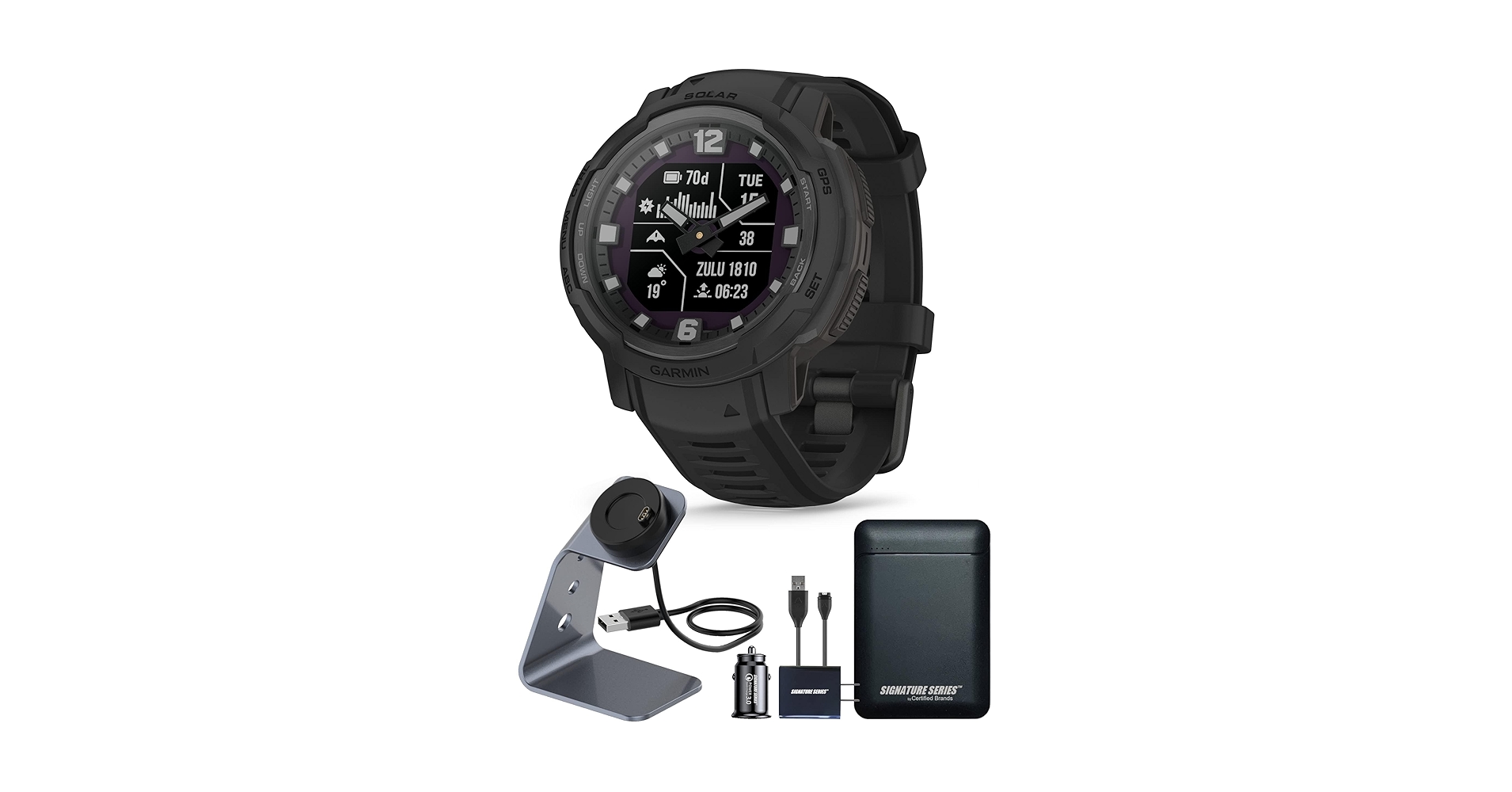Amazon.com: Garmin Instinct Crossover Solar Tactical, Rugged
