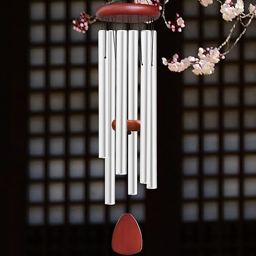 Miniatura 9 de Campanillas de viento grandes de aluminio en el exterior, campanilla de viento melódica relajante conmemorativa conmemorativa, decoración de jardín