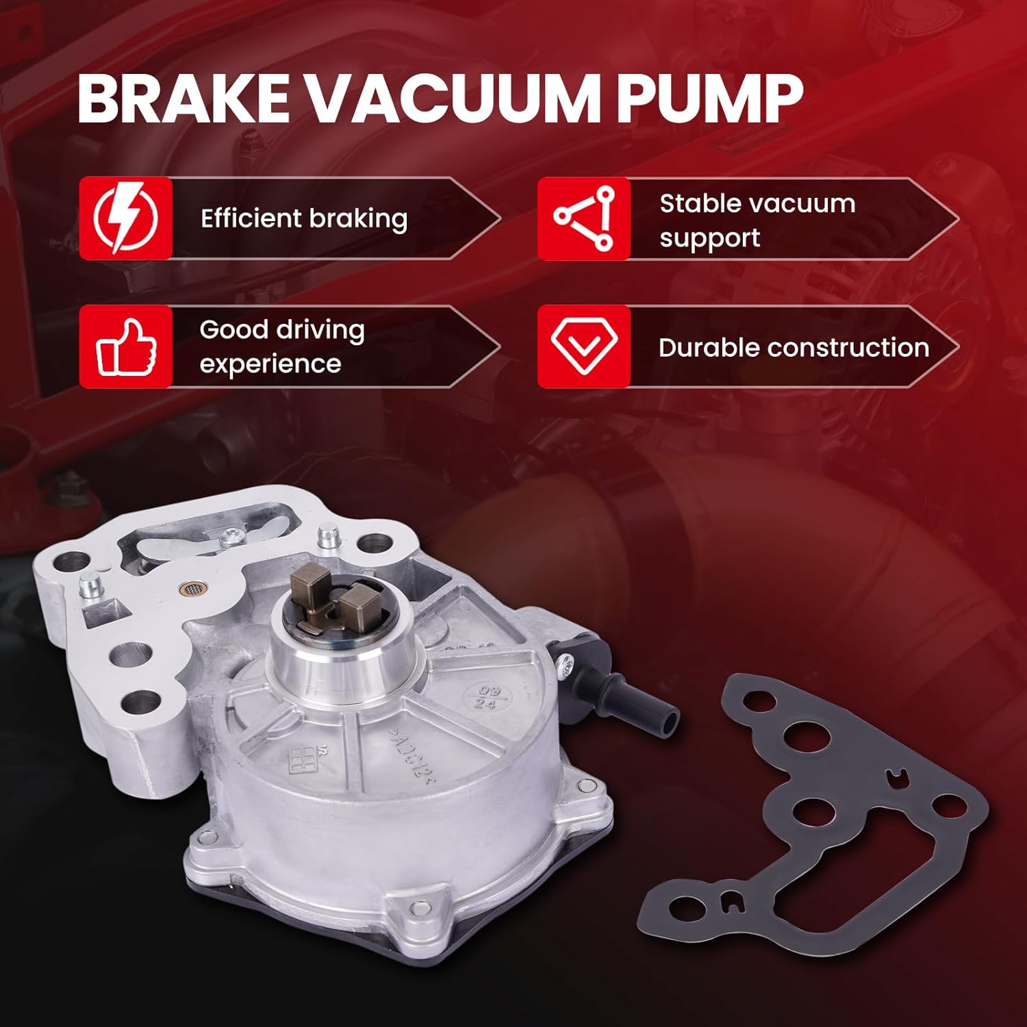 MOCA Vacuum Pump fits For Buick 2016-2019 Encore, For Chevrolet 2016-2019 Cruze, 2018-2022 Equinox, 2016-2022 Malibu, 2016-2020 Spark, For GMC 2018-2020 Terrain