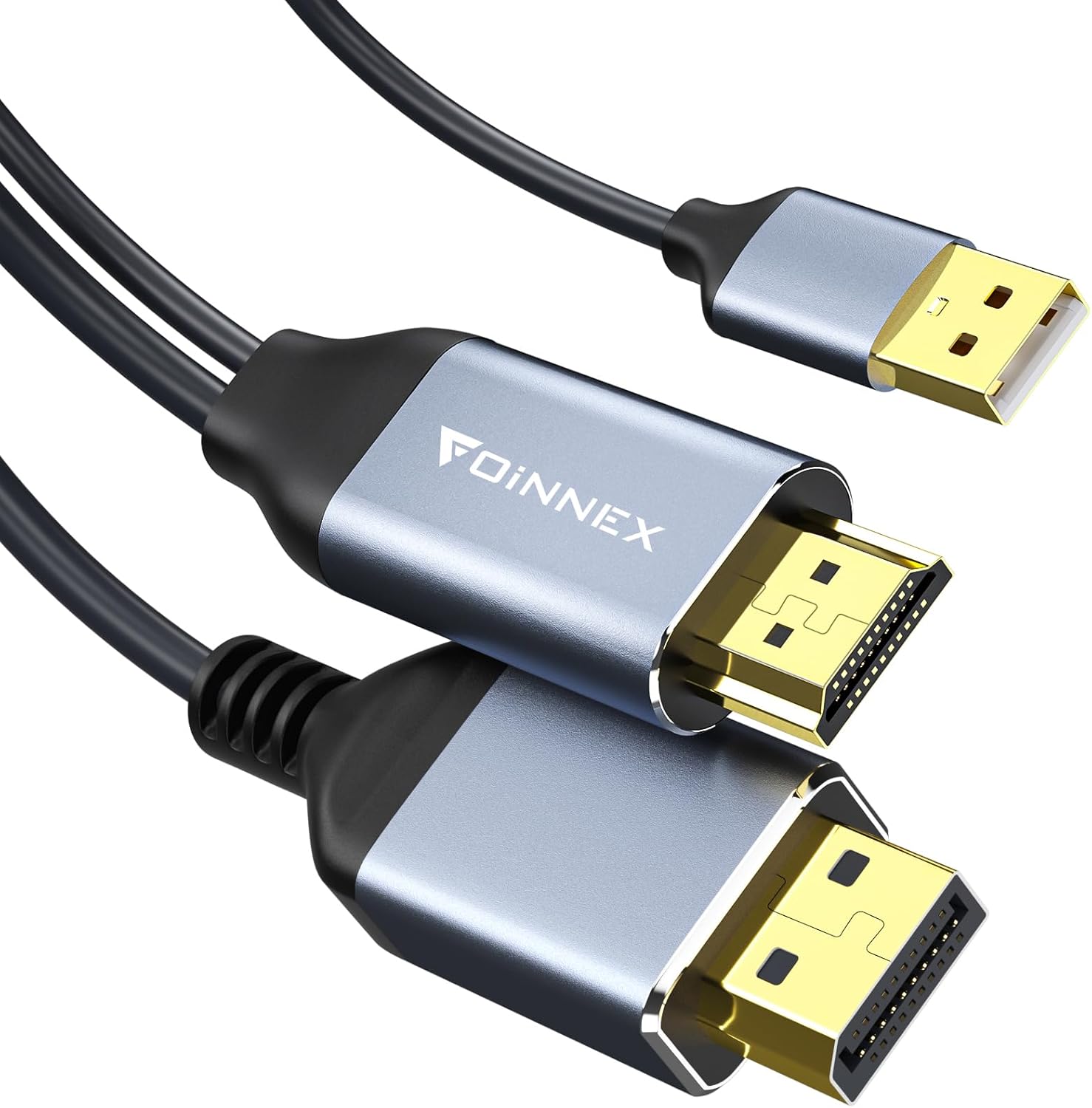 FOINNEX Aluminum HDMI to DisplayPort Cable, 4FT HDMI to DP