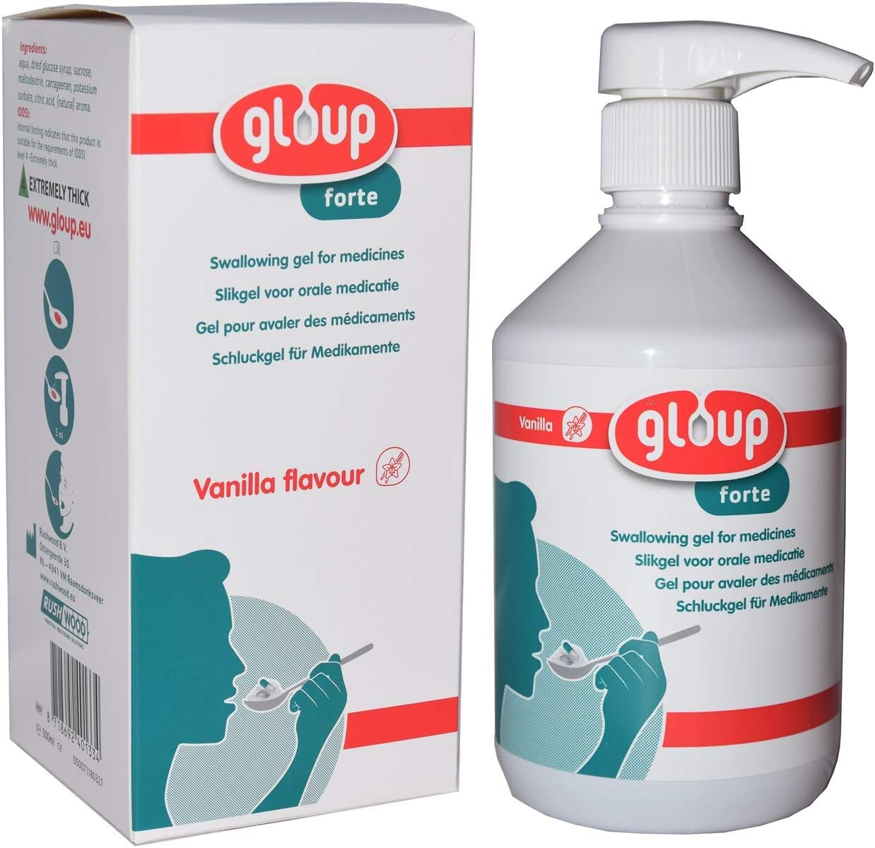 Gloup Forte Medication Gel (Vanilla, 500ml)