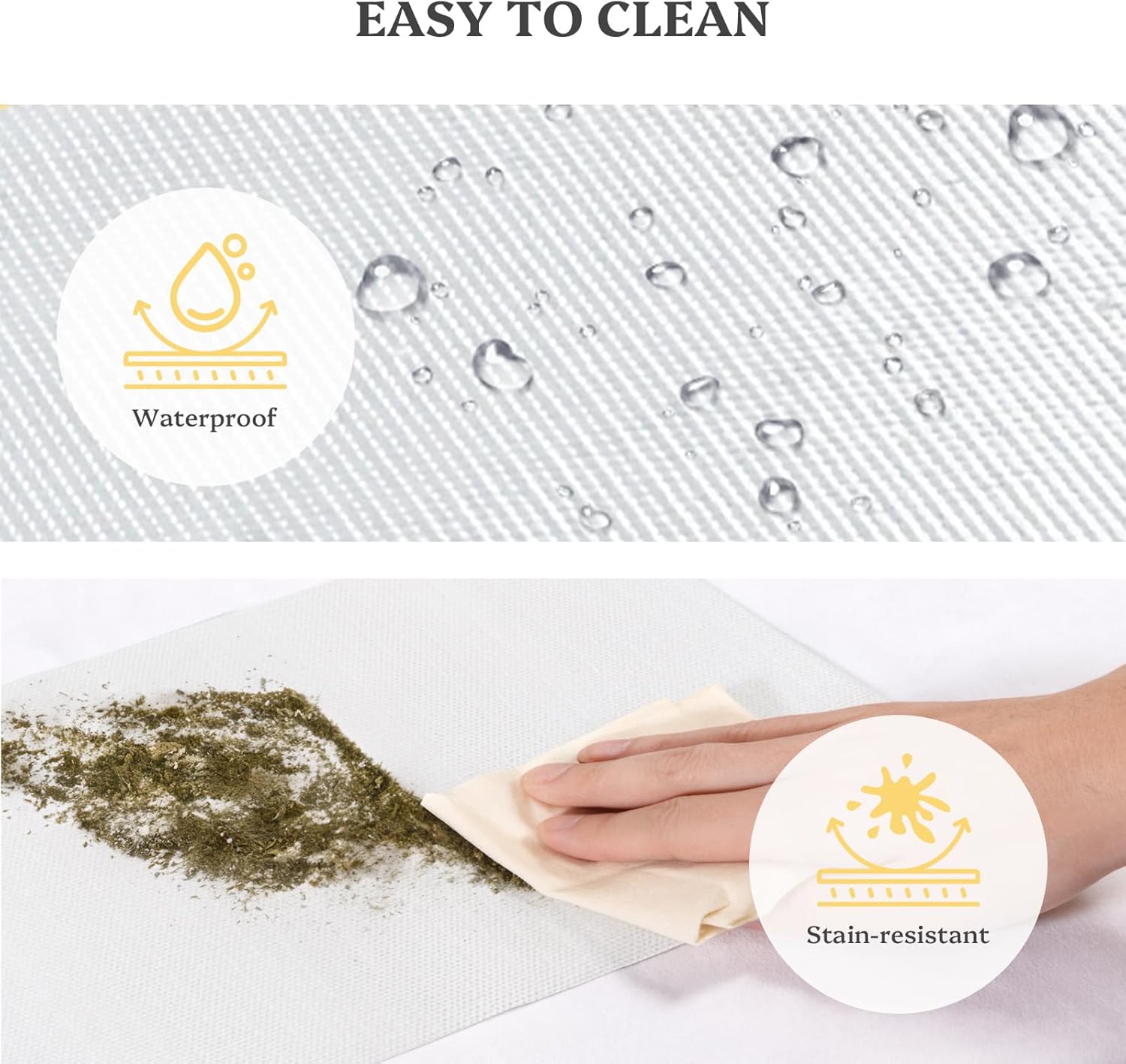 Drawer and Shelf Liner, Non Adhesive Cabinet Liner, Waterproof Washable Mats Protect Dresser Shelves Cupboard Bathroom Cabinets(17.5" Wx240 L)