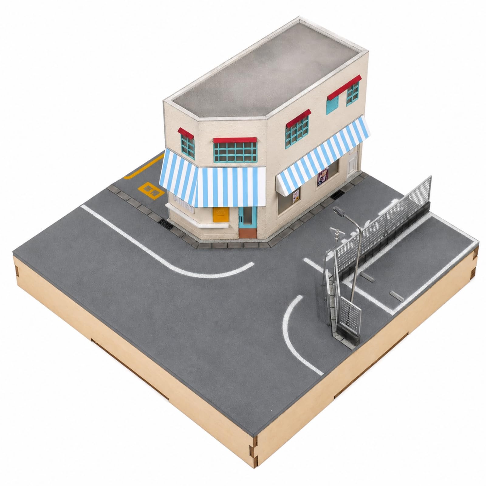 Scena in Miniatura 1:64 Modellino di Edificio da Tavolo Diorama Urbano per Esposizione