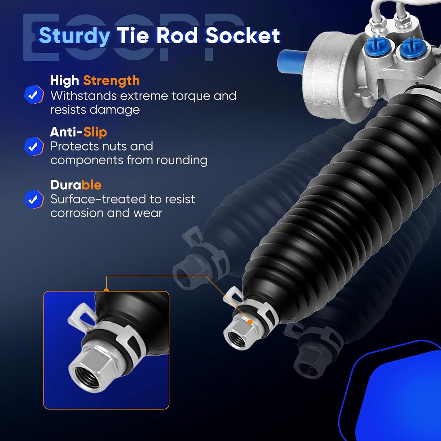 ECCPP Complete Power Steering Rack and Pinion Assembly for 2002-2006 for Audi A4 2002-2006 for Audi A4 1.8L 2.0L 3.0L 3.2L 269006, 3B1422052D