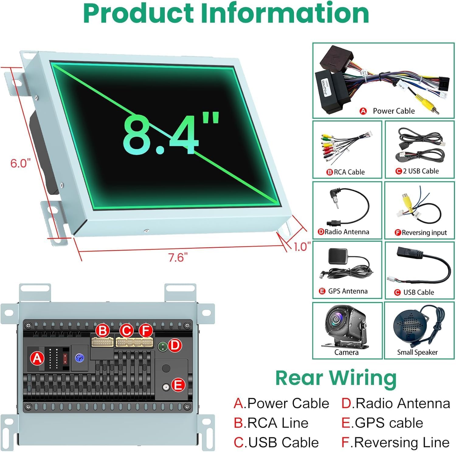4+64 Android Radio for Jeep Grand Cherokee Radio 2014-2021, for Dodge RAM 1500/2500/3500 2013-2018, for Dodge Challenger Charger Radio 2015-2023, Car Stereo, Wireless Carplay, GPS Navigation
