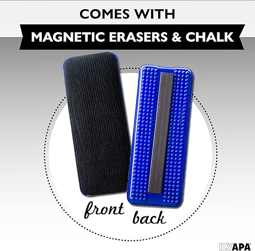 Miniatura 6 de Ilyapa Letrero rústico de doble cara para la acera, pizarra de tiza oscilante, magnético, negro, marco A, alternativo, tablero de menú, tablero de