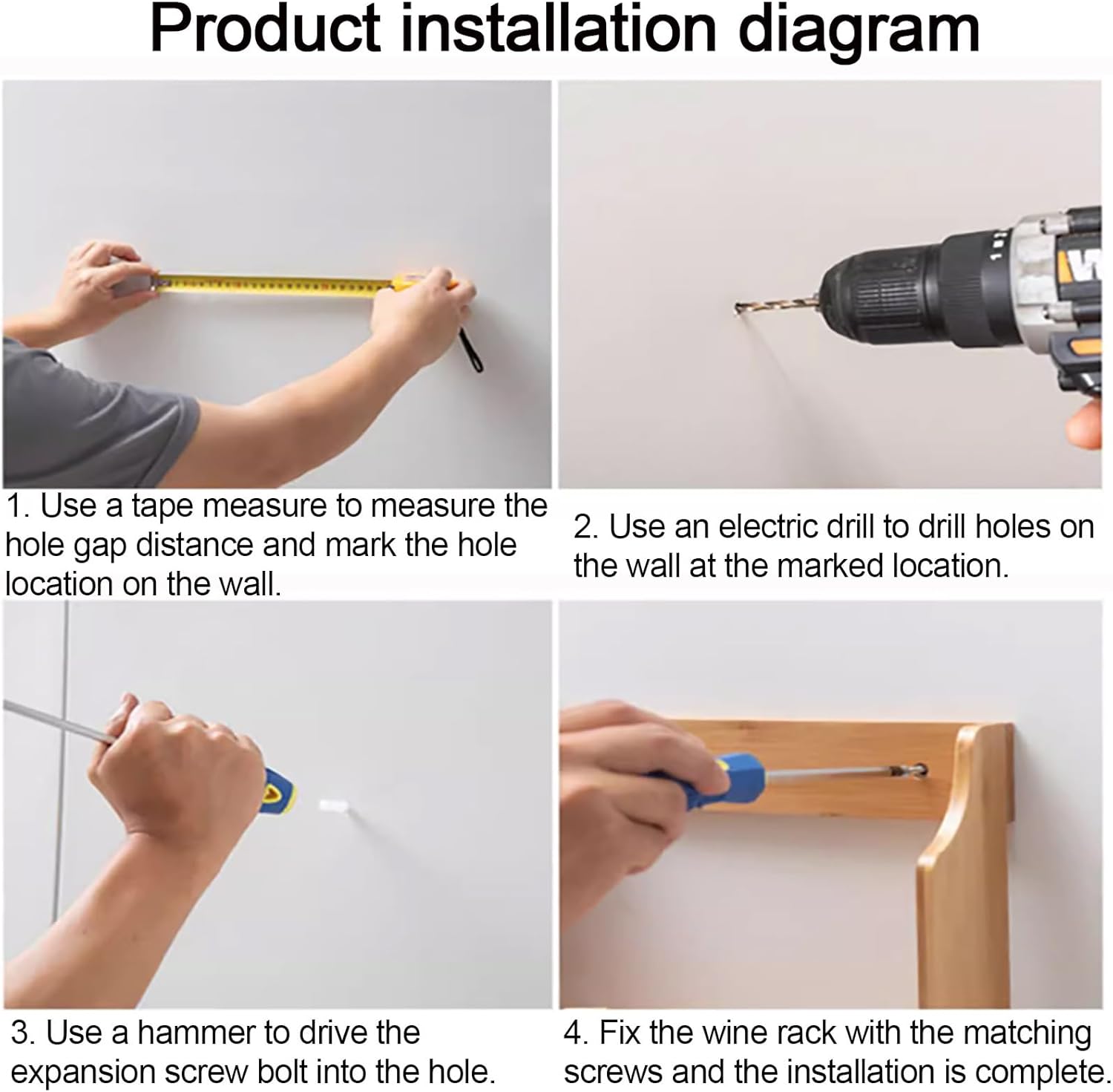 Wall Mounted Wine Rack Wood with Wine Glass Holder,Wine Shelves,Wine Shelf,Liquor Bottle Display Shelf,Floating Shelves,Modern Wine Storage Racks for Home Bar Kitchen Wine Cellar D