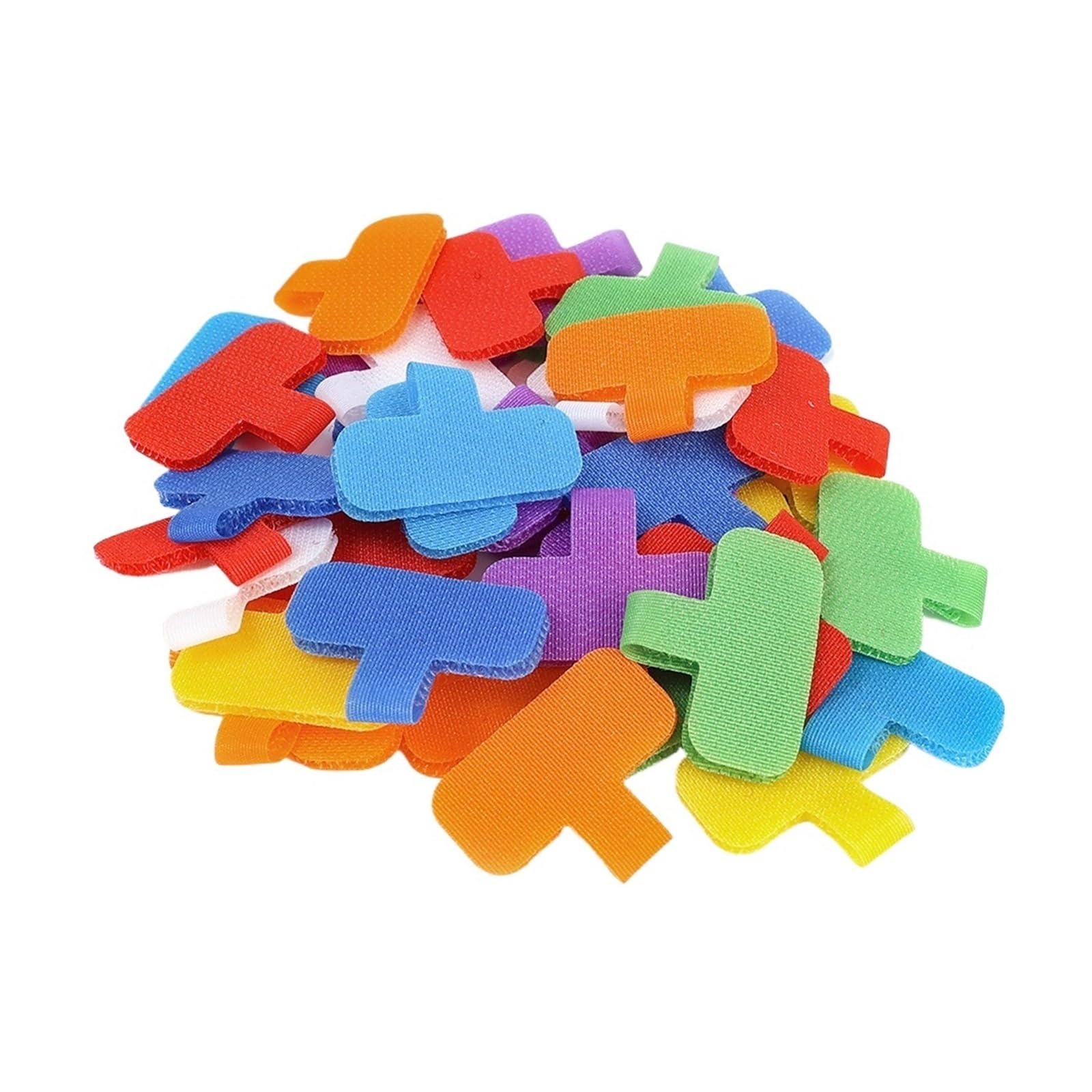 Etiquetas de cables de color, Paquete de etiquetas for cables de 10 a 100 unidades(Erasable,100pcs)