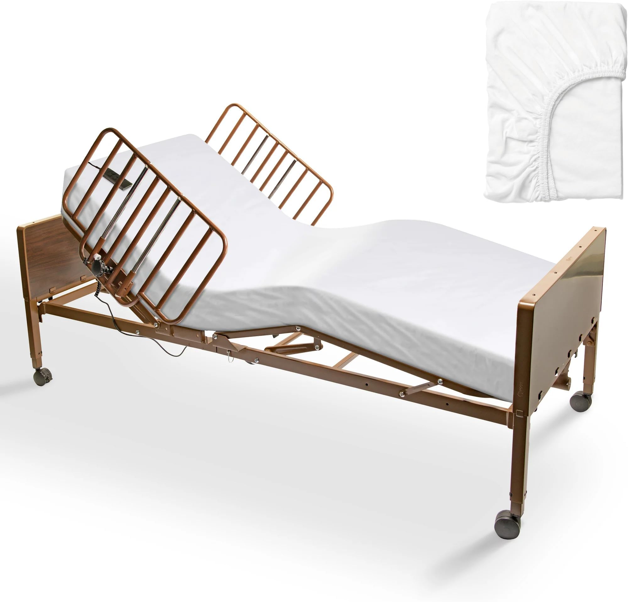 Amazon.com: 3 Pack - Thick Heavy Weigh Fitted Hospital Bed Sheets, Soft ...