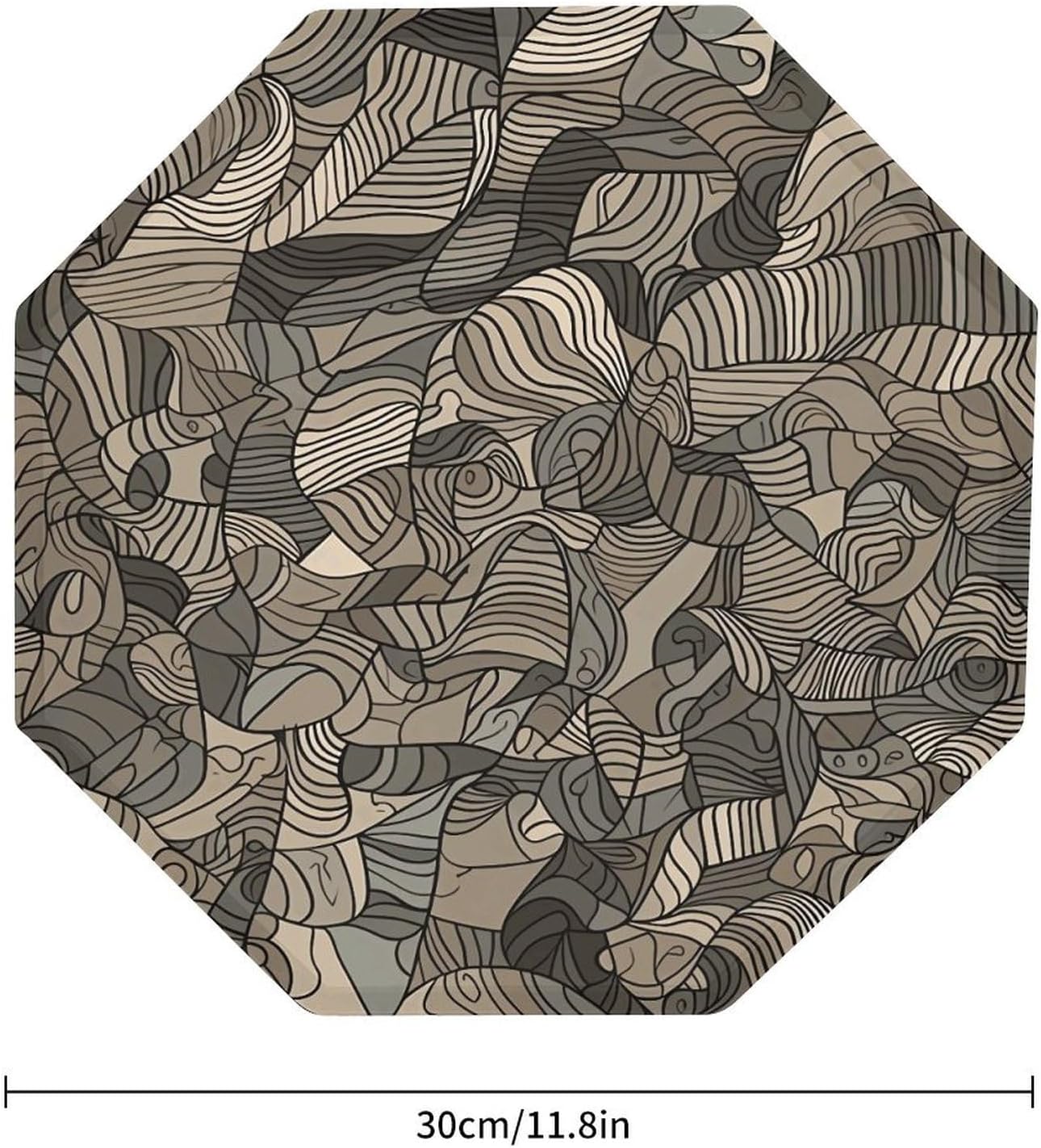 Ctagon Metal Sign for Home, Modern Display Plate for Kitchen, Beige Block Pattern Plates Accent Hanging Wall Decorations 3PCS for Living Room, Bedroom, Hallway, Hotel