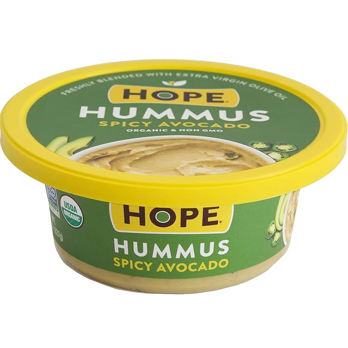 Hope Foods Hummus, Spicy Avocado, 8 Ounce