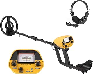 Henniu Detector de metais subterrâneo de alta precisão localizador de metais joias caçador de tesouros escavador de ouro ferramentas de detecção de metais com todos os modos de metal e disco fones de