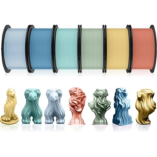 Pangda 3D Printer Filament Bundle 1.75mm Multicolor Matte or Silk PLA Filament 3D Printing Material for Halloween Thanksgiving Day Christmas Easter Holiday Crafting Decorations(1.5 kg,Dark Color)