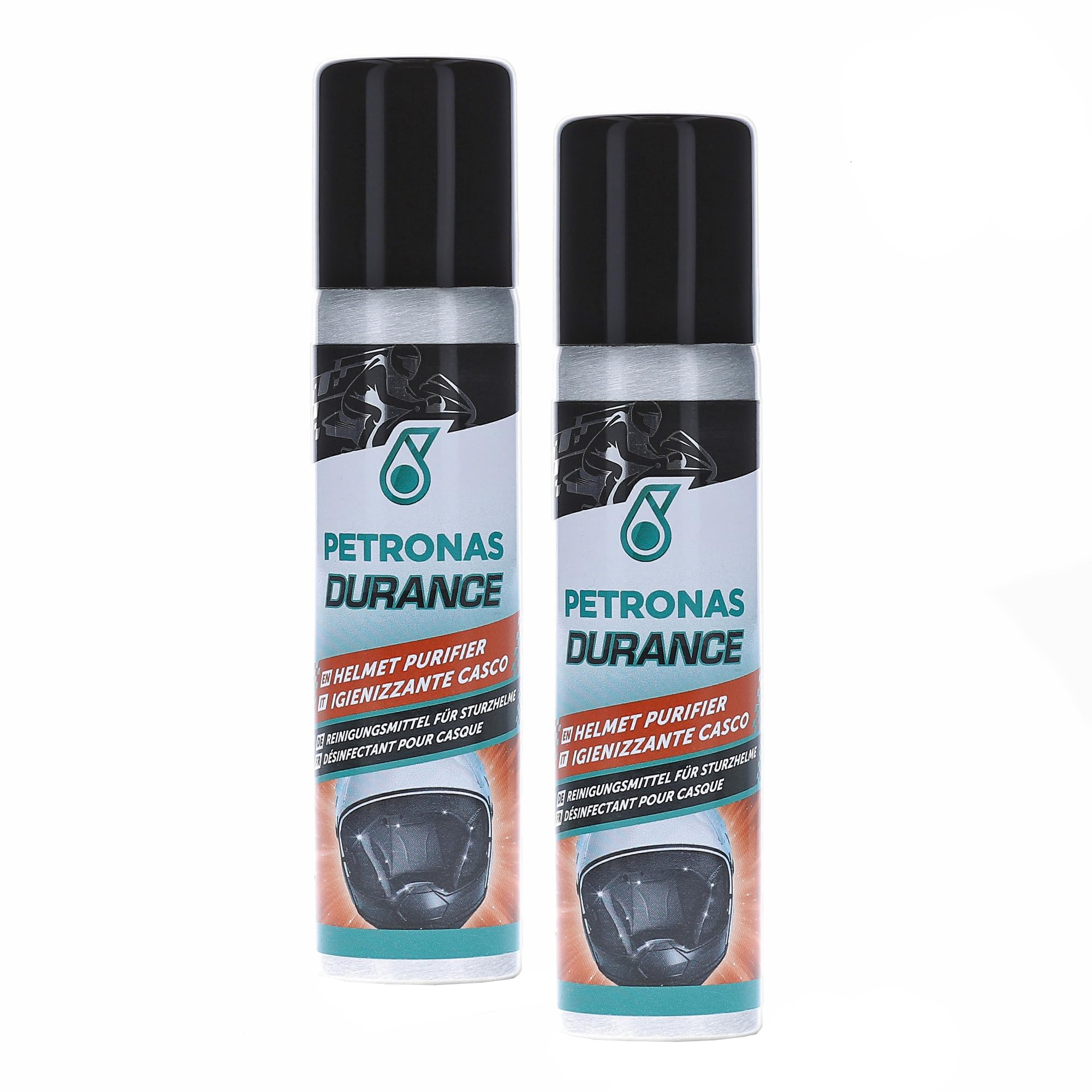 Petronas Kit 2 x Durance Igienizzante Casco in Spray - Profumato - 2 Confezioni da 75 ml