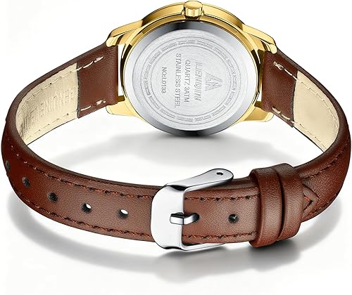 Miniatura 2 de LN LENQIN Ladies Watches Analog Quartz Watch for Women Waterproof Women's Wrist Watches Easy Reader Womens Watch with Leather Strap