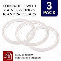 Vista 2 de Impresa Replacement Silicone Gaskets - Compatible with Thermos Stainless King Food Jars & Thermos Seal Replacement - Leak-Proof & Food Jar Seal