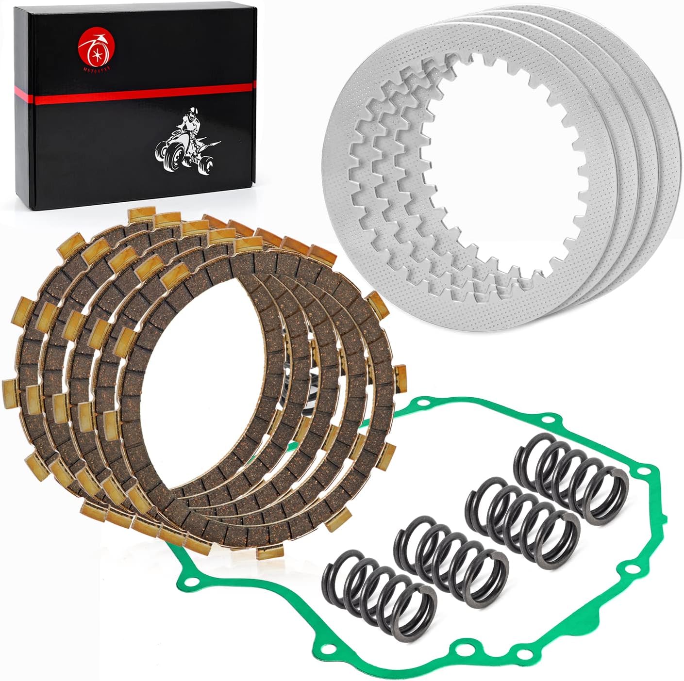 Clutch Kit Heavy Duty Springs & COVER Gasket For Kawasaki 1988-2007 Ninja 250R EX250