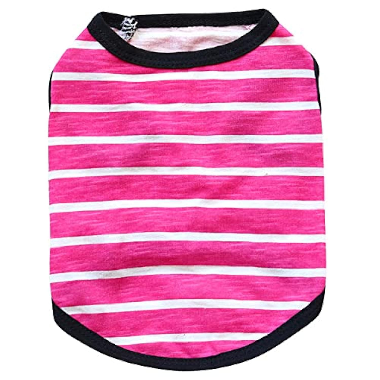 KUTKUT Drooling Stripe Print Shirt for Small Dogs | Breathable Autumn,Spring & Summer Cotton Sleeveless Shirt for ShishTzu, Maltese, Toy Poodle, Papillon (Size: L, Chest Girth 45cm, Back Length 35cm) (B096G6449B) Amazon Price History, Amazon Price Tracker