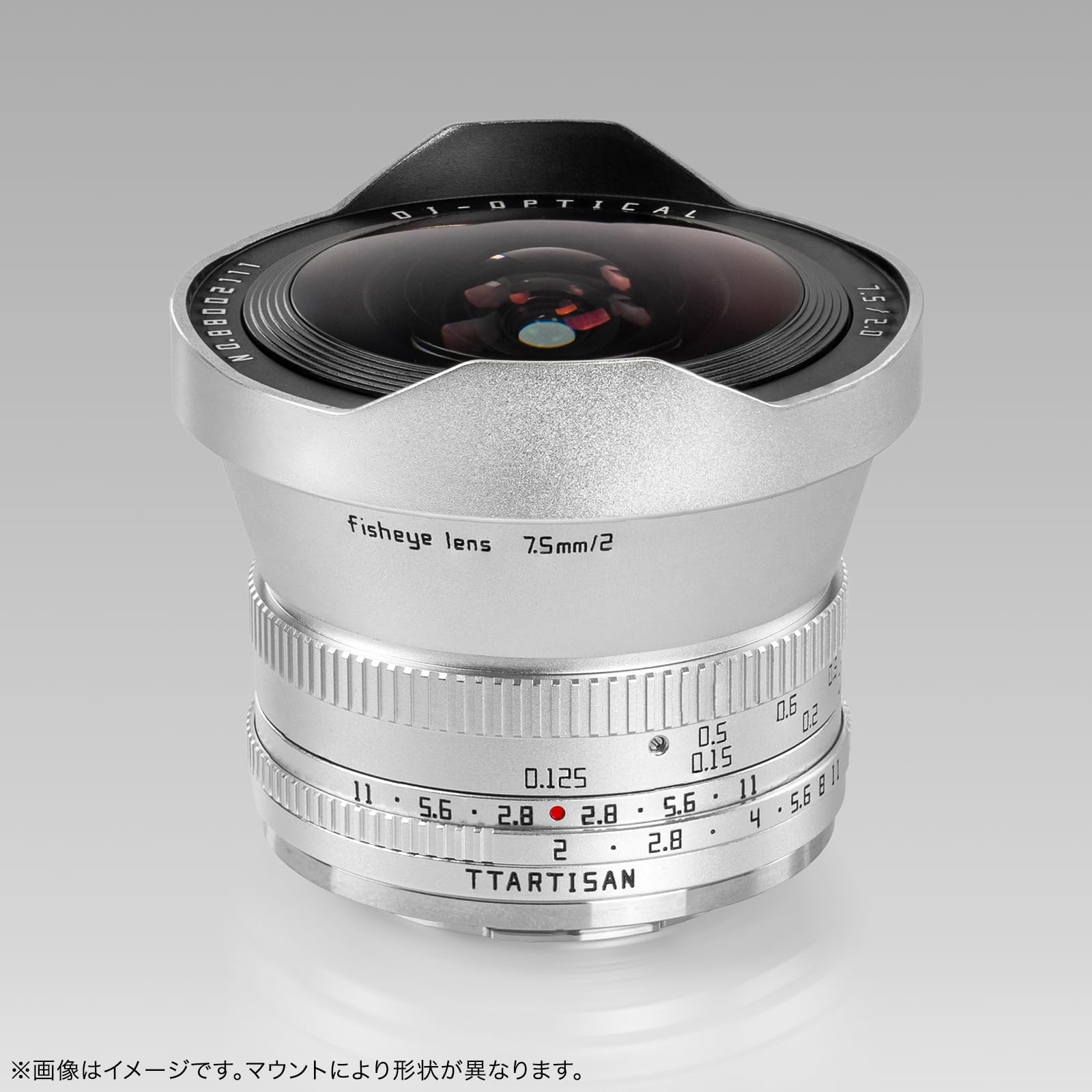 Amazon.co.jp: TTArtisan MF 7.5mm F2 Xマウント APS-C Fisheye 単焦点