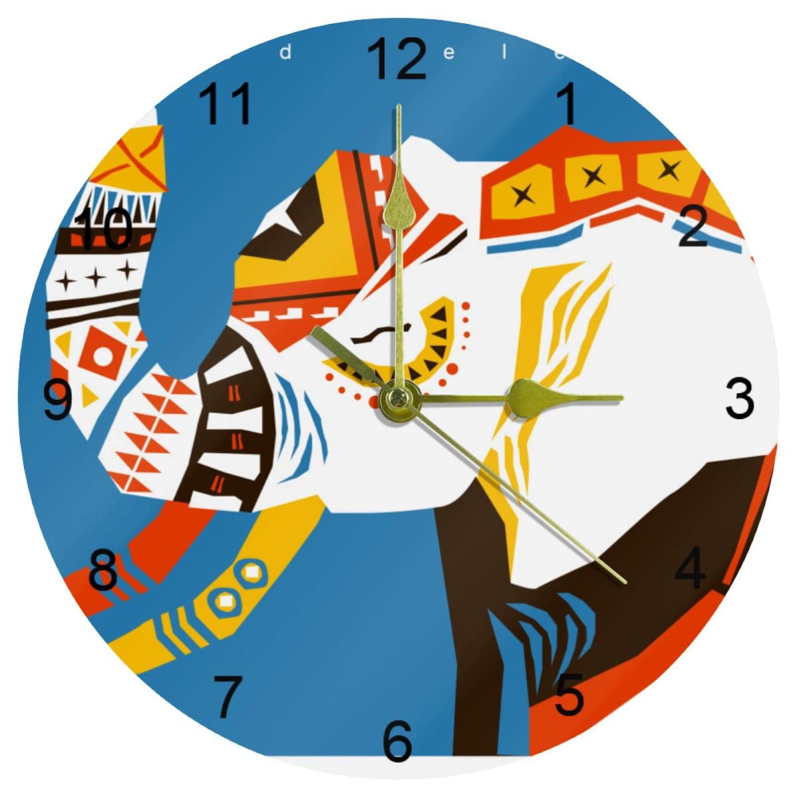 Horloge murale éléphant sans tic-tac résout le bruit dans votre chambre