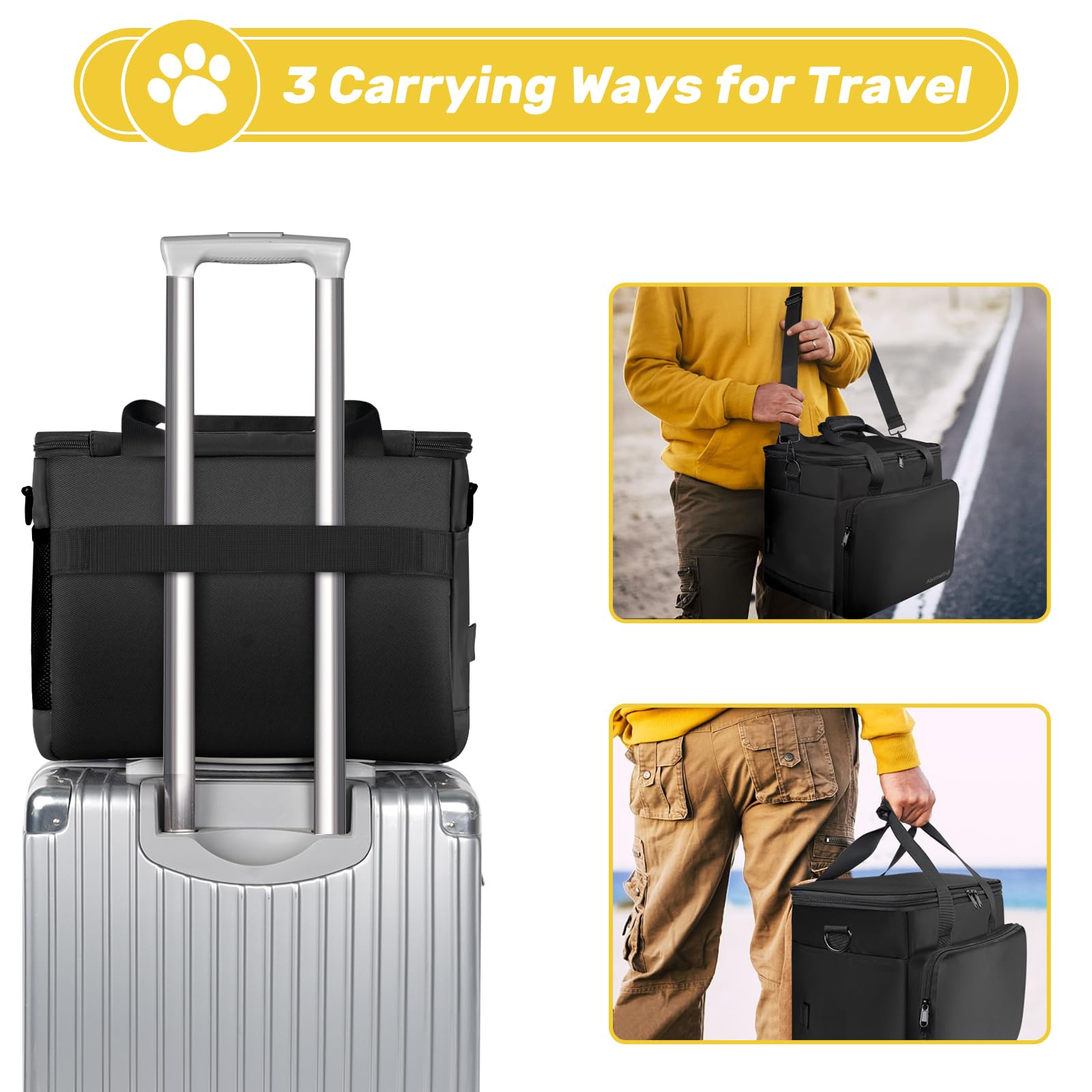 Sacs de Voyage pour Chien Noir