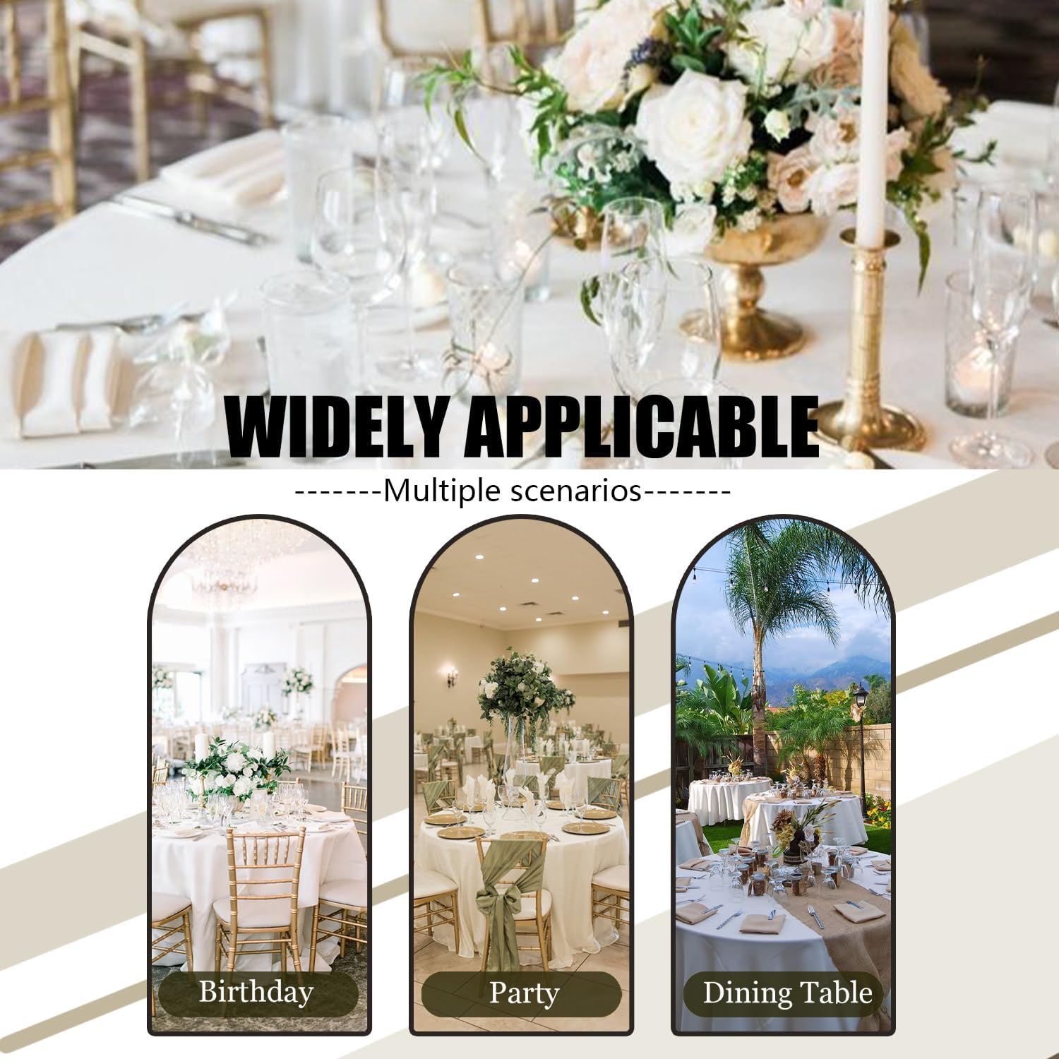 4 Packs White Round Tablecloths, 120 Inch Stain Resistant and Wrinkle Polyester Fabric Washable Table Clothes Cover for Kitchen Dining, Wedding, Reception Banquet, Birthday Party, Buffet Restaurant