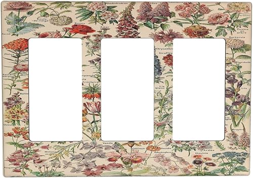 Vista 1093 de Cubiertas decorativas de salida de estrella de mar playera, tablero de madera azul de concha de mar de 1 banda, decoración individual GFCI, placa