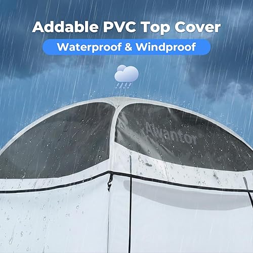 Miniatura 8 de Alvantor Shower Tent Pop Up Changing Room Outdoor Shower Enclosure Pop Up Privacy Shelter Toilet Tent Camping Dressing Portable Shelter Teflon