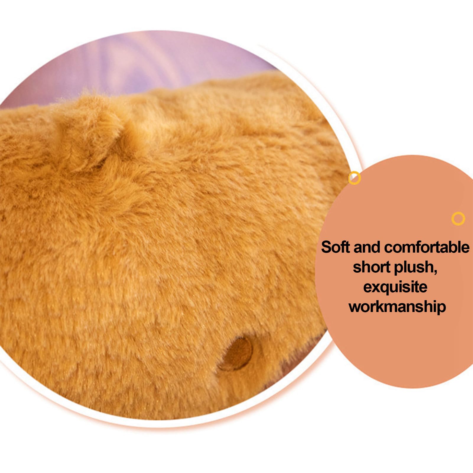 Manicotto Scaldamani In Peluche A Forma Di Capibara - Morbido E Caldo Per Inverno, Regalo Simpatico Per Donne E Ragazze, 30x20 Cm