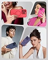 Vista 7 de TOCOL Funda magnética 3 en 1 para iPhone 14 Pro, mejorada [protección completa de cámara] con 2 protectores de pantalla, funda de grado militar