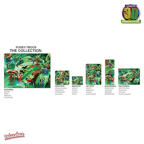 Miniatura 9 de Jotter - Pandas rojos de Deluxebase. Cuaderno de espiral lenticular 3D Jungle 6x4 con páginas de papel reciclado. Obra con licencia de la reconocida