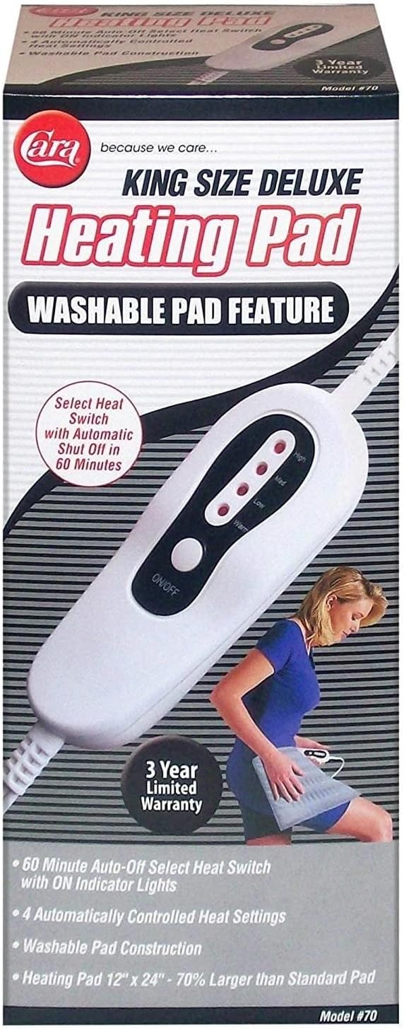 Cara Heating Pad Moist/Dry Smart Switch 1 Each