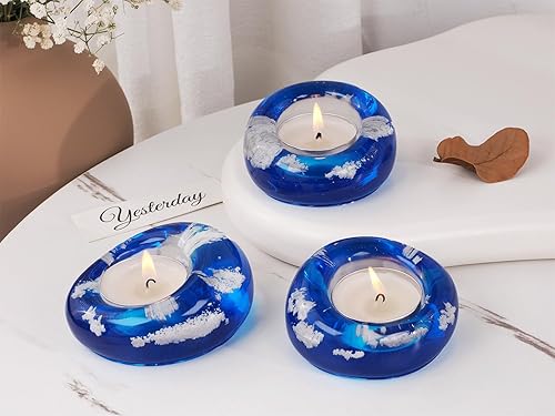 Miniatura 4 de Konrisa Moldes de silicona para velas de cera de soja para hacer velas, moldes de jabón hechos a mano, moldes de silicona para velas, juego de 3