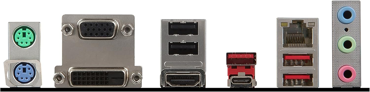 Rear I/O panel of MSI B250M GAMING PRO Motherboard