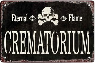 RosefinchÂ Stone Crematorium Metal Sign Funny Metal Sign Home Decor Wall Art Decoration for Garage Bar Restaurant Kitchen Cafe Pub 12X8 Inch