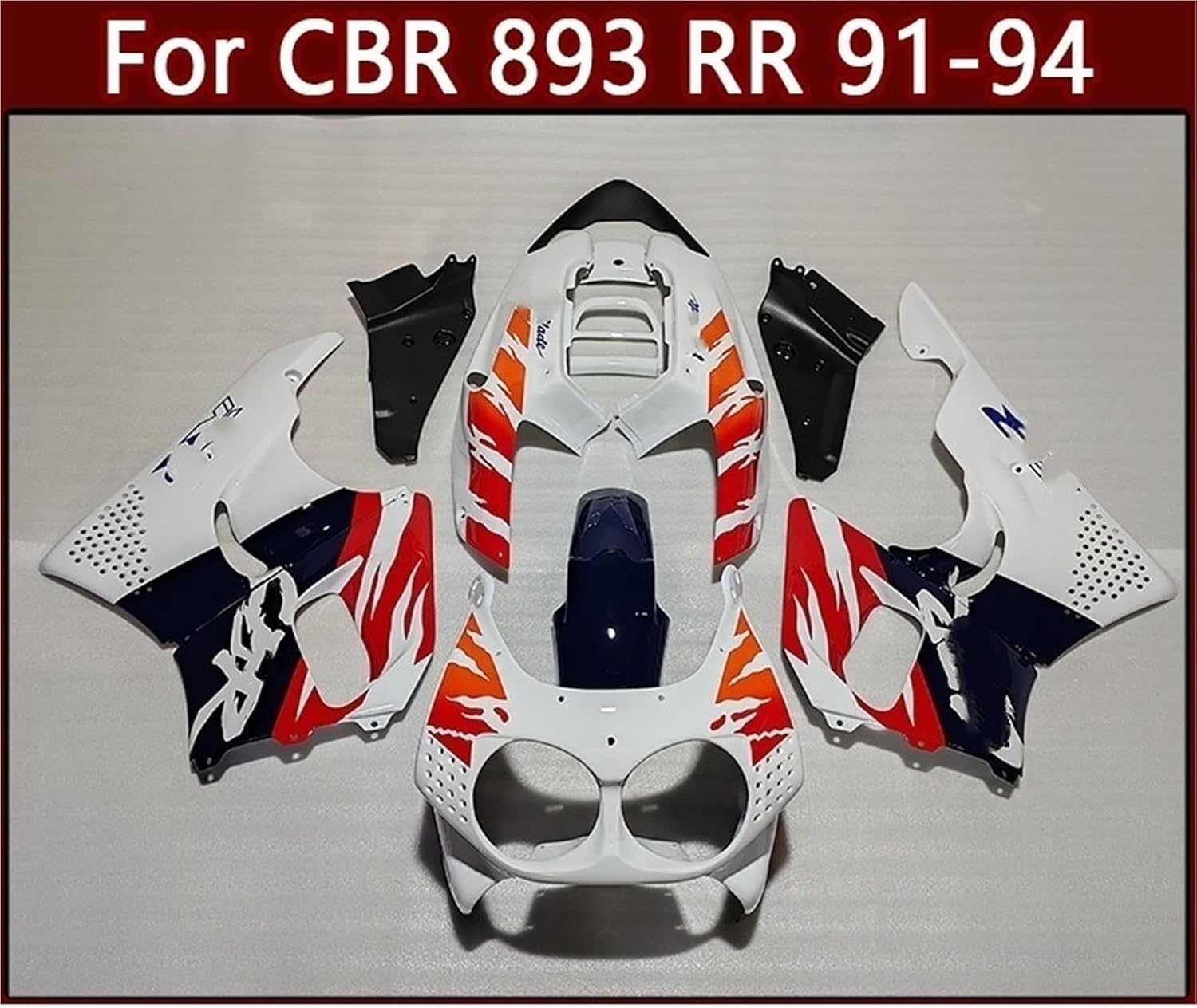Molding Fairing Set For CBR893RR CBR900 1991 1992 1993 1994 Motorcycle Fairings Kit CBR 893 RR 91-94 Bodyframe Case(Medium)