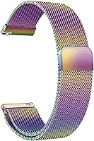 Vista 11 de Compatible con Galaxy Watch 3 de 1.772 in/Samsung Galaxy Watch 1.811 in/Gear S3 Frontier/Classic Band, correa de acero inoxidable de 0.866 pulgadas