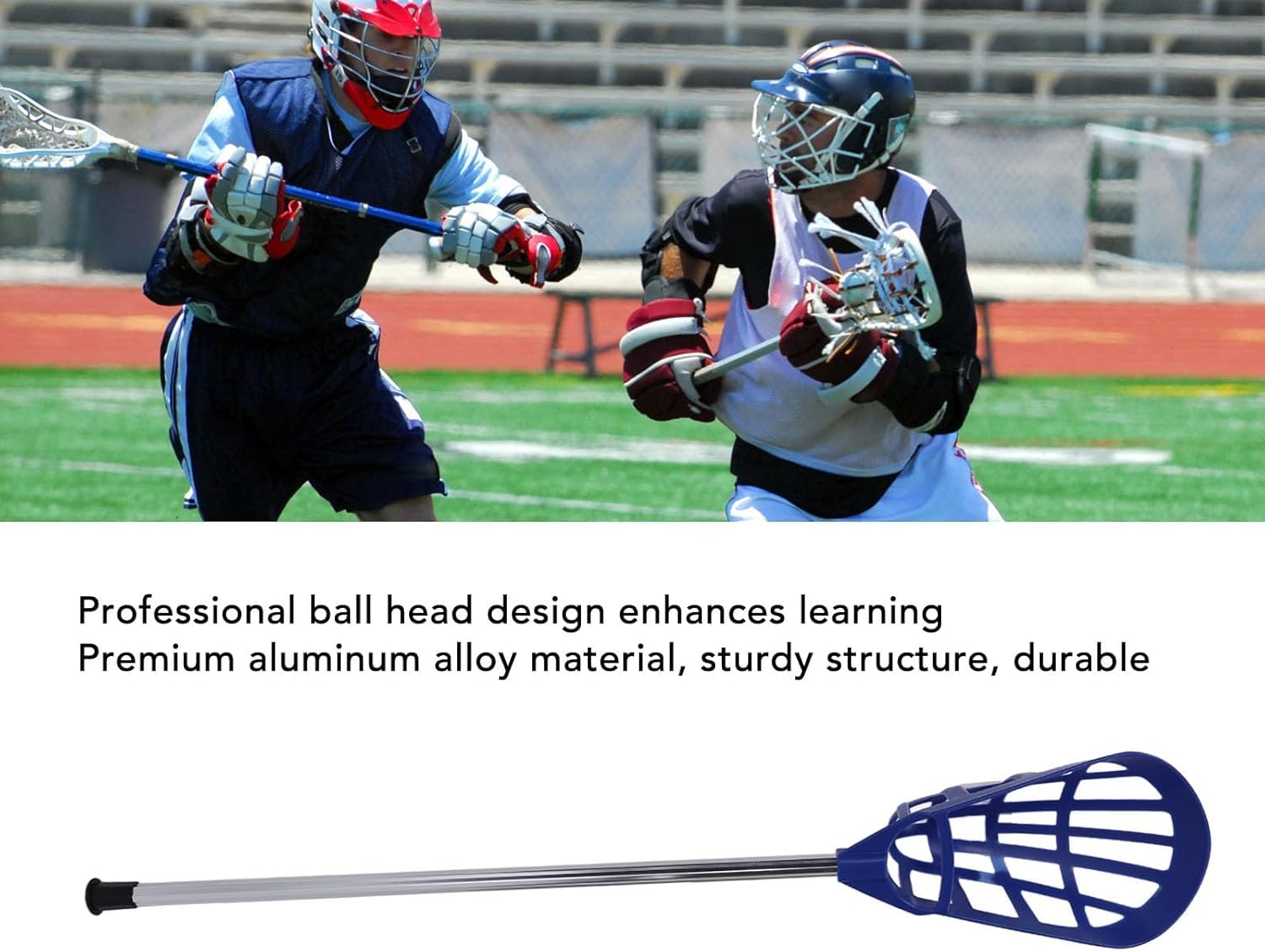Lacrosse Stick, Aluminum Alloy Training Stick for Prime Lacrosse Club, Lightweight and Portable Professional Design Lacrosse Stallion