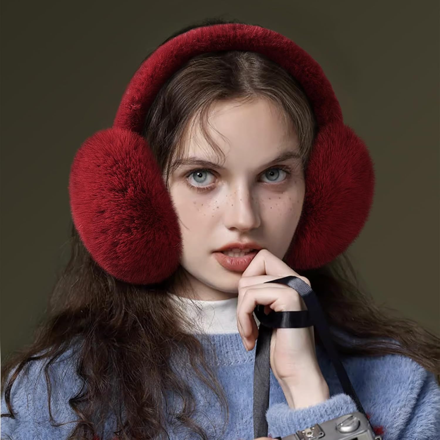 Tavaleu Ear Muffs for Winter Women, Faux Fur Warm Earmuffs Cute Foldable Outdoor Ear Warmers For Women Girls - Image 7