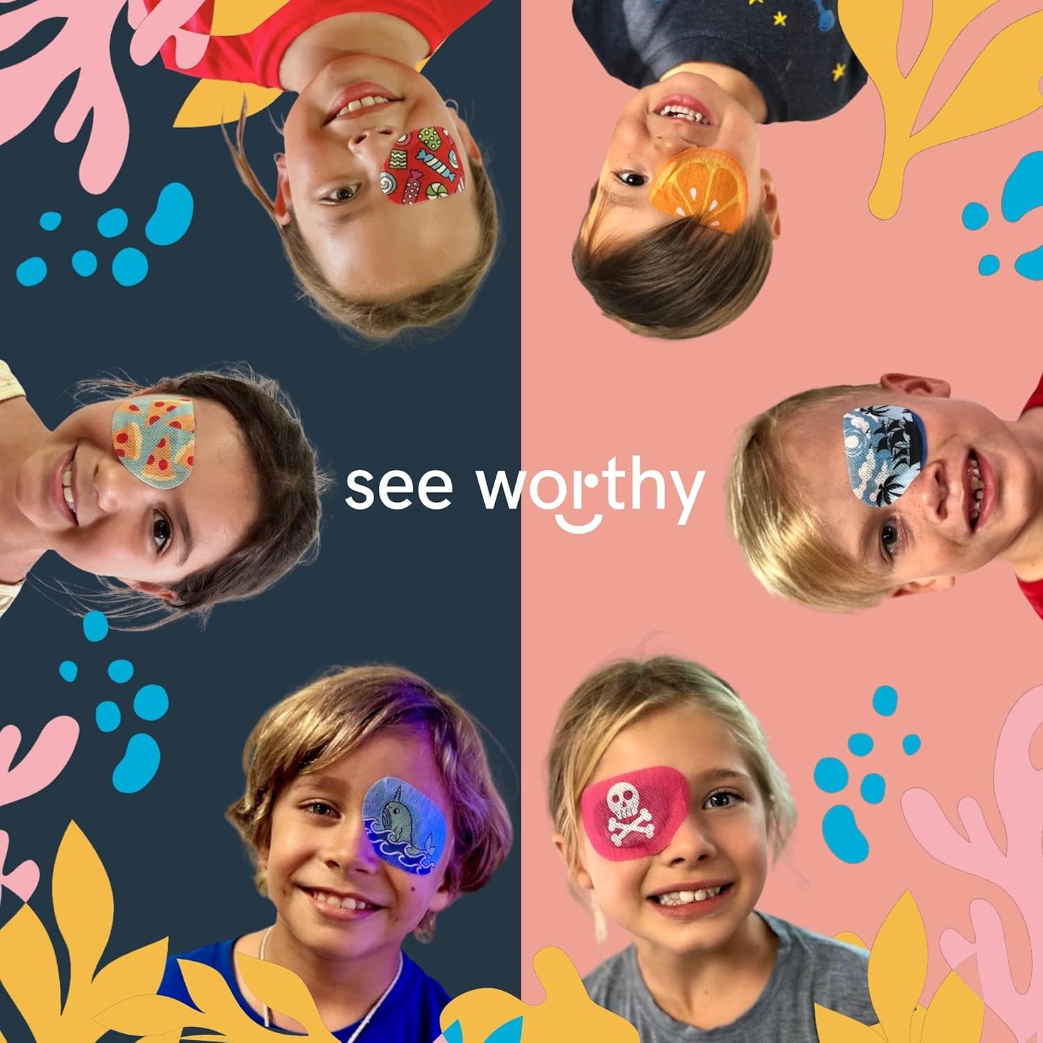 Adhesive Eyepatch for Kids & Adults - As Seen on Shark Tank - Kids Breathable, Comfortable Magicals Eyepatch for Sensitive Skin - 48 Patches by See Worthy