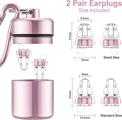 Miniatura 2 de Tapones para los oídos de conciertos de alta fidelidad para conciertos músicos, tapones para los oídos para reducción de ruido, tecnología de filtro