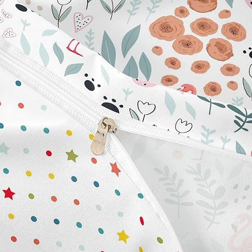 Vista 48 de Erosebridal Funda de edredón de zorro kawaii, juego de ropa de cama de zorro de dibujos animados, funda de edredón con 2 fundas de almohada para Fox