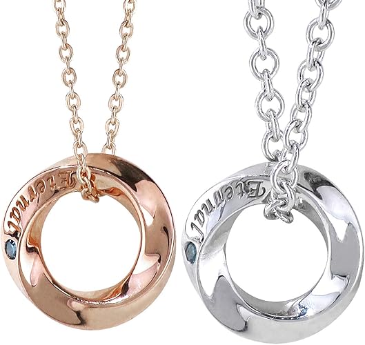 Amazon クローストゥーミー Close To Me クリスマス 特 別 仕 様 刻印無料 ローズbox ブルーダイヤモンド ペアネックレス 通常ver 無料で刻印する ネックレス 通販