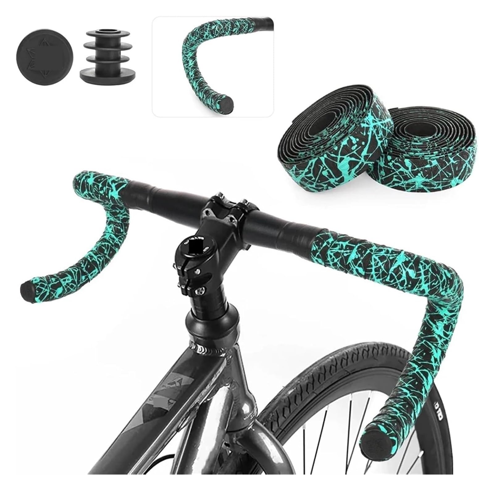 CvbGNJm Lenkerband, Fahrrad-Lenkerband, 2100 x 3,0 mm, Rennrad-Lenkerband, Speed-Rennrad-Lenkerband, Griff-Warpper-Band, rutschfest, for Rennrad-Lenker, Radfahren, Wickelgurte(Red) Sport & Freizeit