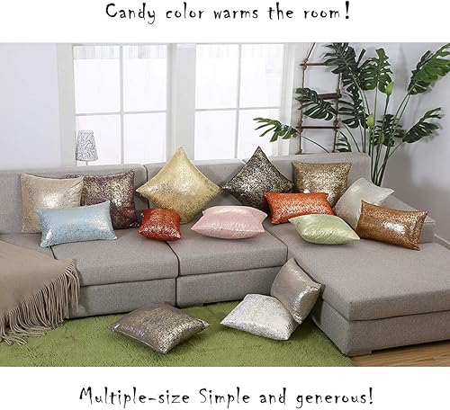 Miniatura 4 de Xinrjojo - Juego de 2 fundas de almohada decorativas de lino y algodón, color liso, 18 x 18