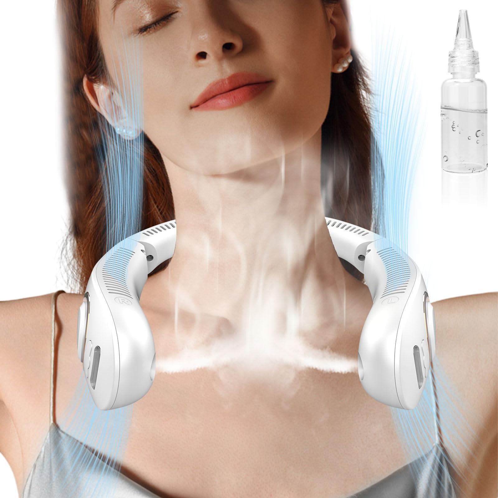 Neck Fan with Mist Spray