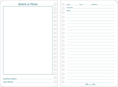 Miniatura 9 de Rite in the Rain Cuaderno de espiral resistente al clima, 4.625" x 7", cubierta amarilla, Diario de Observadores de Aves (No. 195)