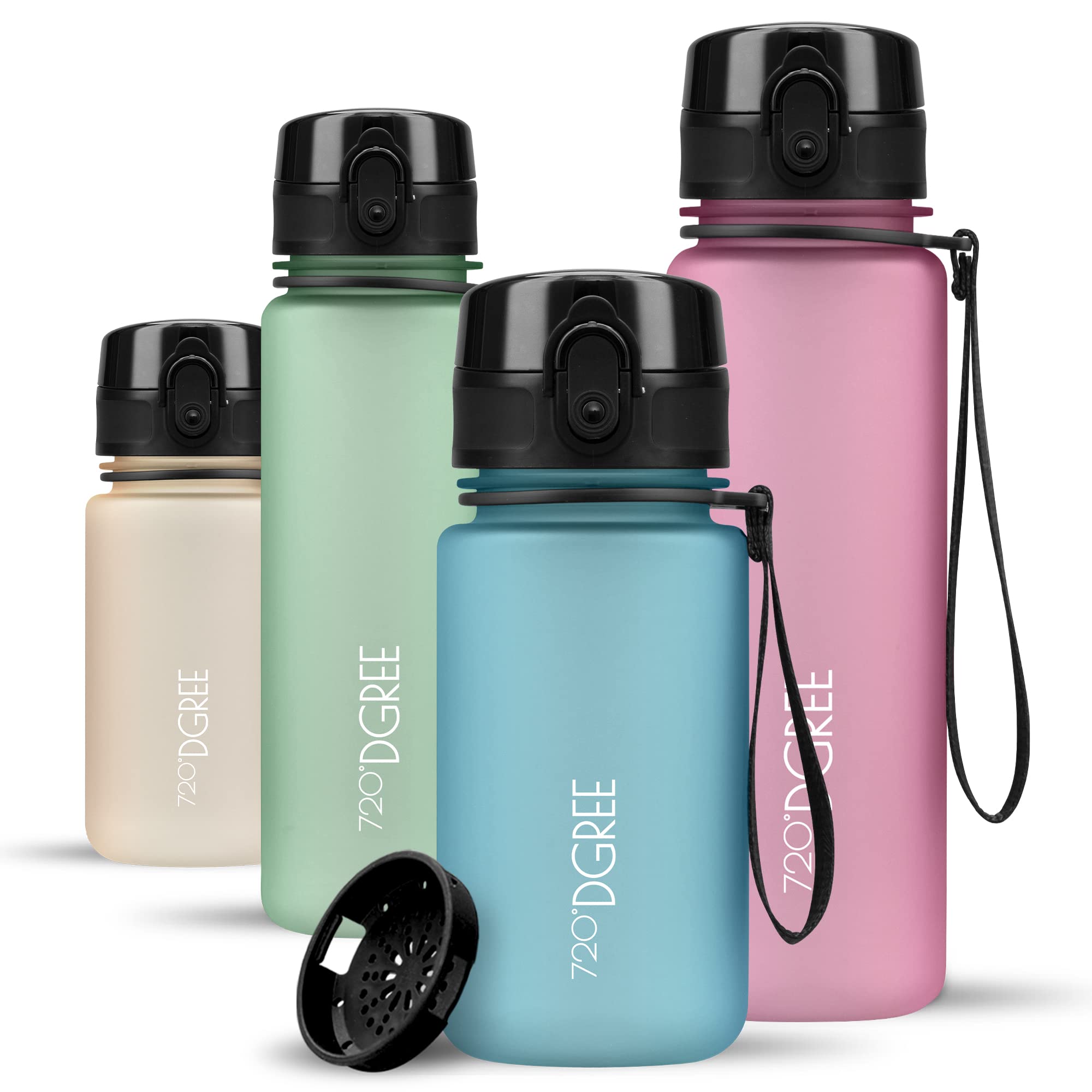 720°DGREE Botella Agua 1 Litro “uberBottle“ - Tamiz-Fruta, softTouch - Sin BPA, Prueba de Fugas, Reutilizable - Cantimplora, Water Bottle ideal para Deporte, Fitness, Gimnasio, Senderismo, Ciclismo — view 21