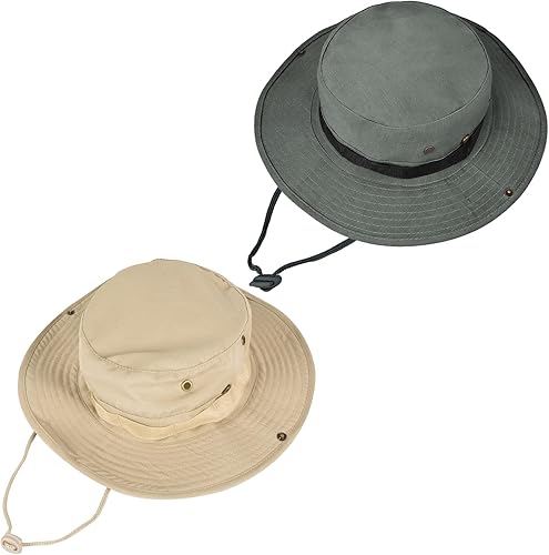 Miniatura 6 de Sombreros de sol para hombres y mujeres, sombrero de cubo UPF 50+, sombrero Boonie plegable, protección UV, senderismo, playa, pesca, safari